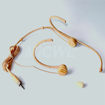 Foldable Headset Microphone For Shure Sennheiser MiPro ACT Series Digital Transmitter TA4F Lock