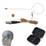 Tan Color MX153 Ear Hanging Headset Microphone For Shure ULX SLX UR1 BLX SVX UR4D UR4S U1 Wirelss BodyPack Zipper Case 4Pin