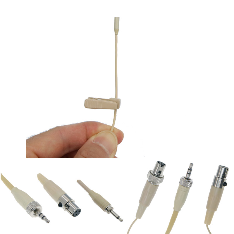 new TL48 Very Mini Clip-On Lavalier Microphone For Sennheiser Shure AKG Wireless BodyPack System