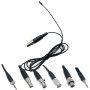Black TL48 Very Mini Clip-On Lavalier Microphone For Sennheiser Shure AKG Wireless BodyPack System