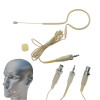 Beige MX153 Hanging Earset Headset Microphone For Shure Sennheiser EW G3 G4 4Pin AKG Samson 3Pin Limited Edition