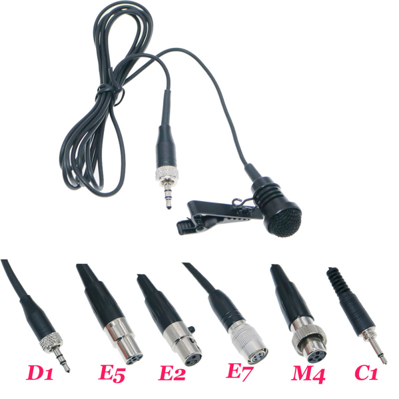 ME4 Cardioid Tie Clip Cardioid Lavalier Lapel Microphone For Sennheiser G3 G4 Shure AKG Gemini Audio-Technica